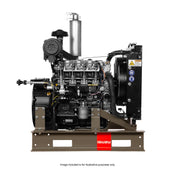 Isuzu diesel engine on a white background