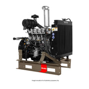 Isuzu engine on a white background