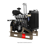Isuzu diesel engine on a white background